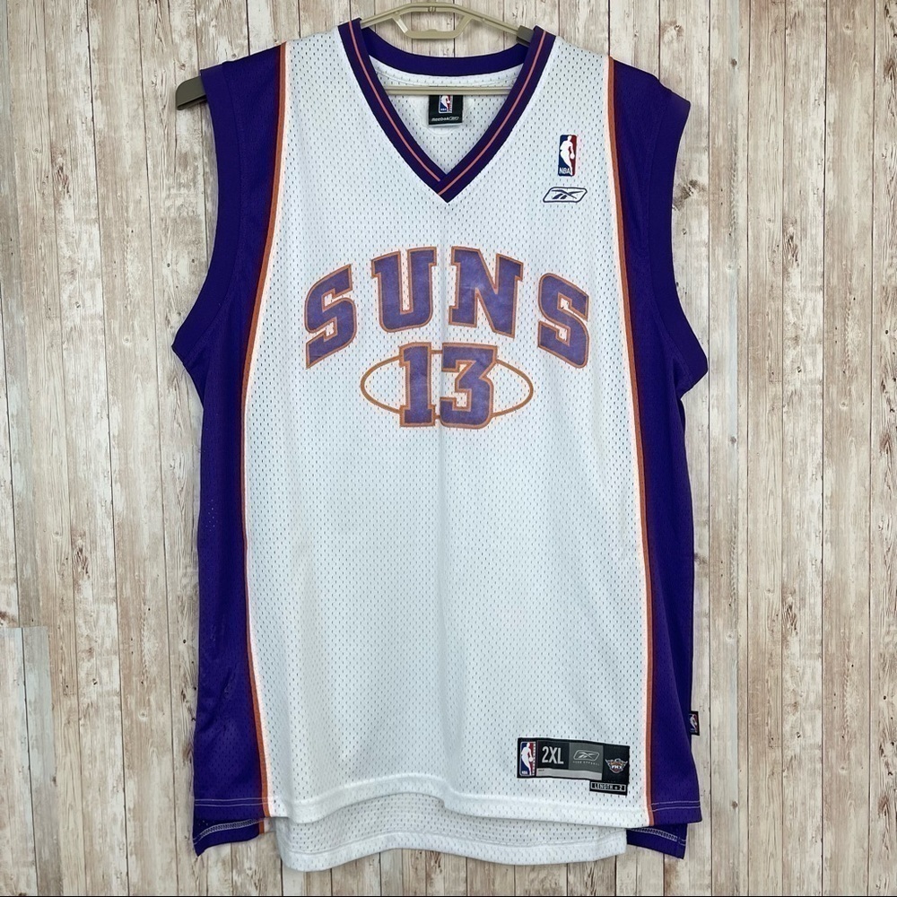 Reebok NBA Phoenix Suns Steve Nash Vintage Sleeveless Jersey Size XXL Men